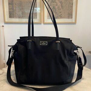 Kate Spade Black Nylon Tote Bag